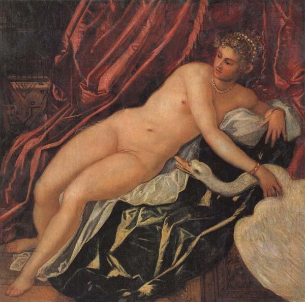 Jacopo Tintoretto Leda and the Swan Sweden oil painting art